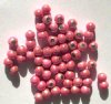 60 4mm Round Pink Miracle Beads